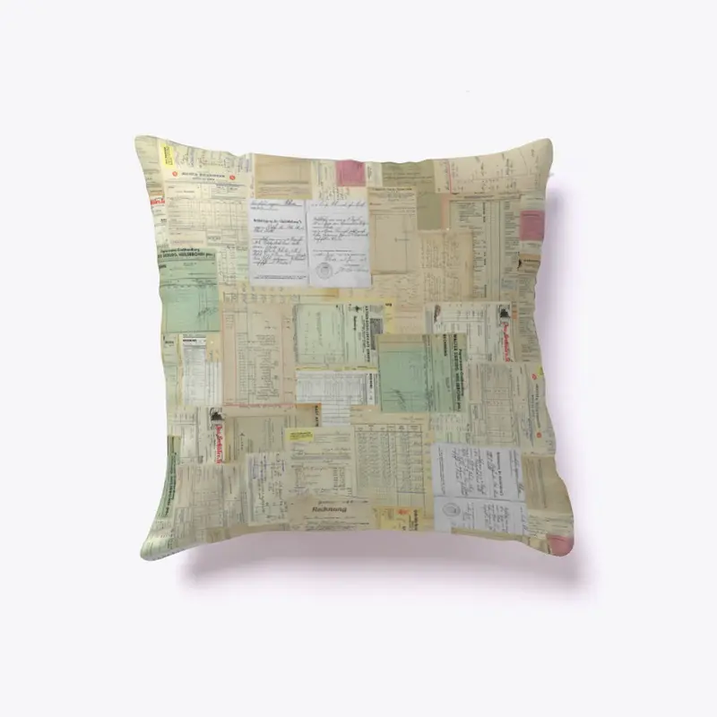 GERMAN LEDGER PILLOW 